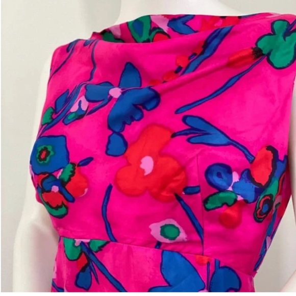 Victor Costa 60s Low Back Floral Gown - Picture 2 of 3